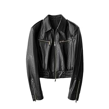 【新品未使用Sサイズ】VINTAGE WASHED LEATHER ZIP Big Pocket Vintage Washed Leather Zip-up Banding