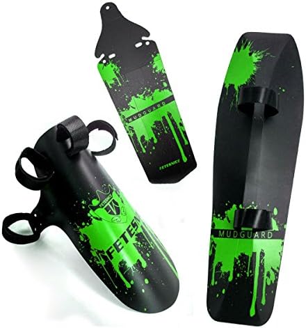 FETESNICE 2 Pcs Mountain Bike Fender,MTB Mudguard,Front and Rear Bicycle Fender,Fits 26", 27.5", 29", Plus Size and Fat Bike Wheel Sizes