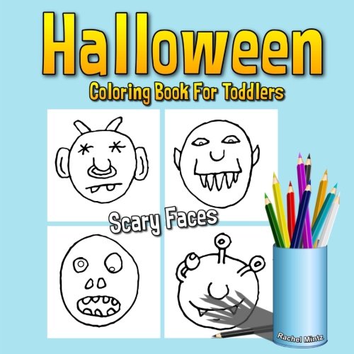 halloween-coloring-book-for-toddlers-scary-faces-doodle-art