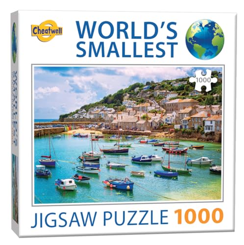 Cheatwell Games World's Smallest 1000 Piece Puzzle Mousehole, Blue, Orange, Red, Green