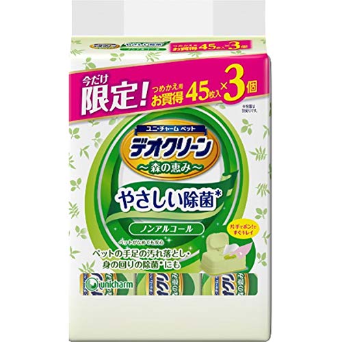 Amazon | デオクリーン 森の恵み やさしい除菌ウェットティッシュ 詰替