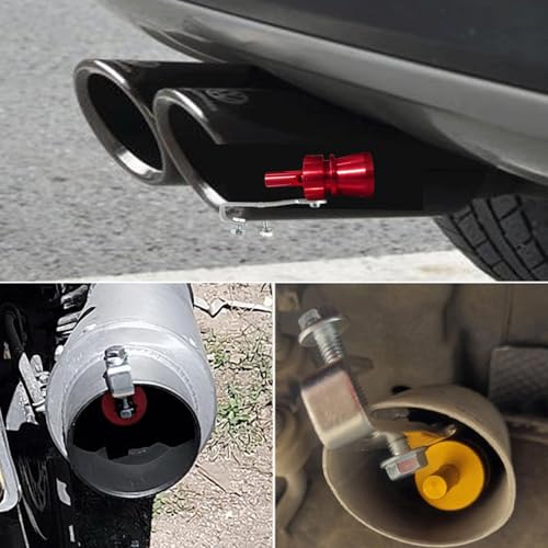 Silbato de escape Turbo Sound - Accesorio de tubo de escape de automóvil de aleación de aluminio, válvula de descarga | Resonador de vehículos y amplificador de sonido de silenciador para automóviles, - imagen 3