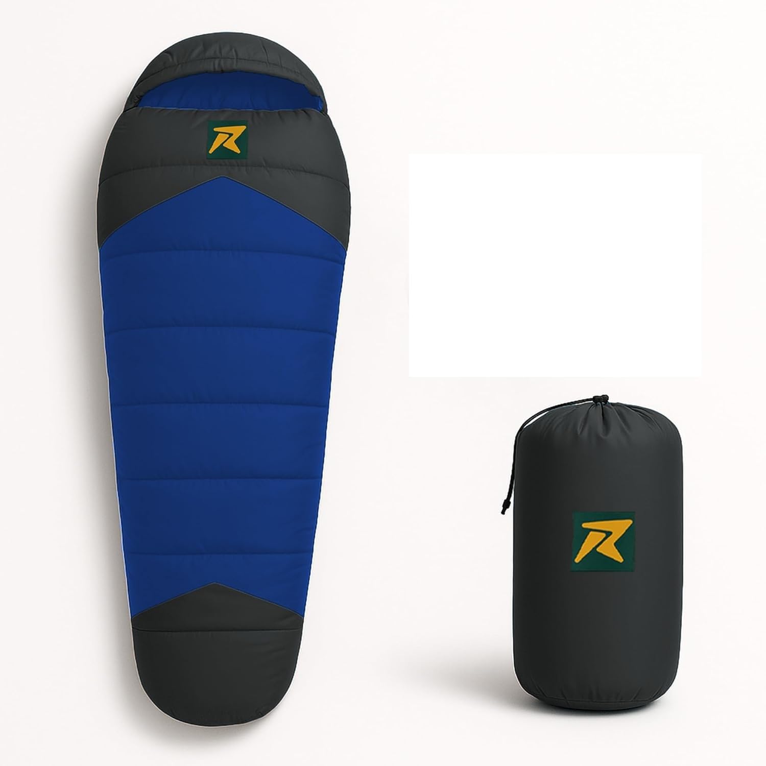 Rocksport Camplite +10°C to +20°C Mummy Shape Sleeping Bag for Camping, Hiking, Indoor & Outdoor, Warm Sleep Bag l Free Adventure Pass