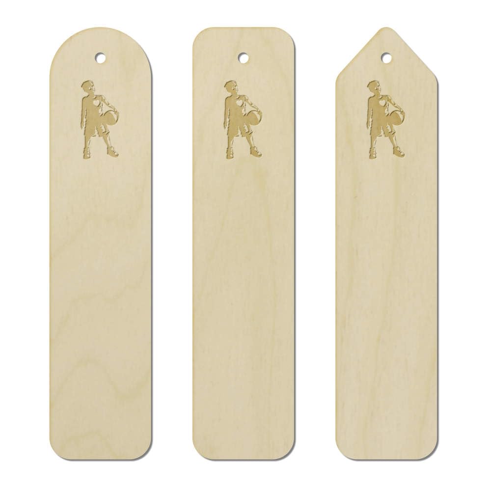 3 x 'Basket Ball Boy' Birch Bookmarks (BK00030545)