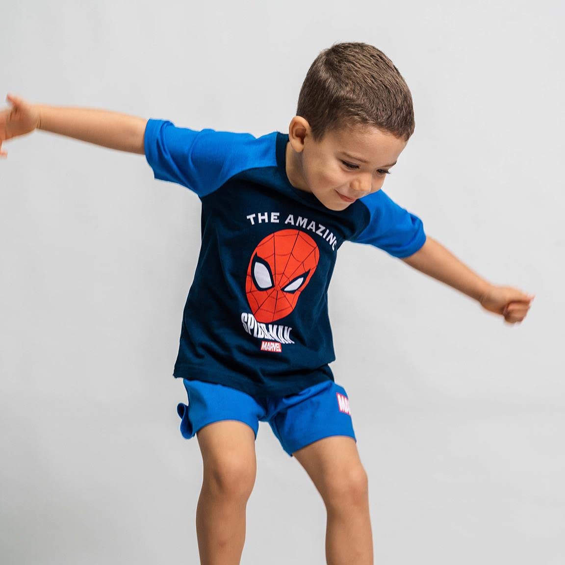 CERDÁ LIFE'S LITTLE MOMENTS Corto Single Jersey Pijama de Verano de Spiderman para Niño Unisex bebé
