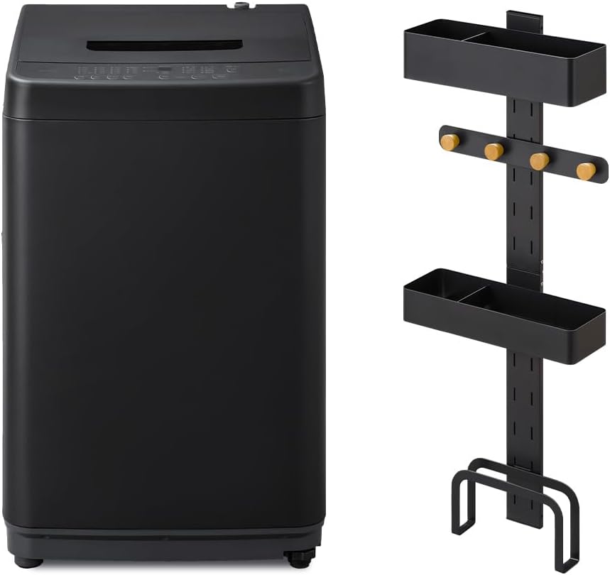 Iris Ohyama Washing Machine 6.0kg Black IAW-T606-B Powerful Water Flow Cleaning Room Drying Mode New Life Single Living view 18