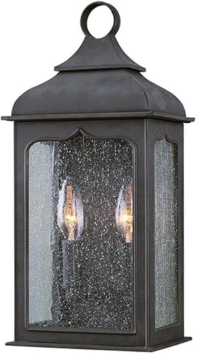 Troy Lighting B2010-TBZ Henry Street - Linterna de bolsillo para exteriores con dos luces