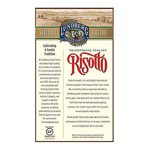 Lundberg Risotto, Butternut Squash, 5.8Oz, Gluten-Free, Non-Gmo Project Verified, Kosher Dairy #TOP1