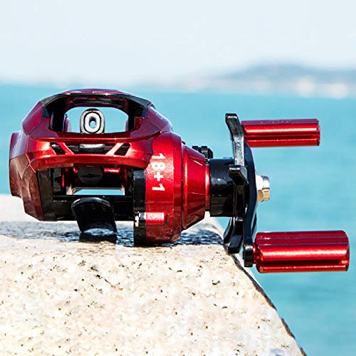 Carretel de linha de pesca, carretel sobressalente carretel de linha de pesca de freio duplo com cop