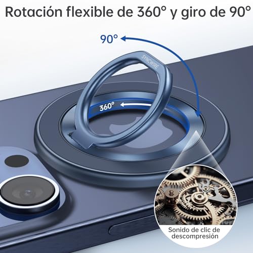 Soporte magnético para teléfono de dos caras SYNCWIRE compatible con iPhone 16 y 15 Pro Max 2