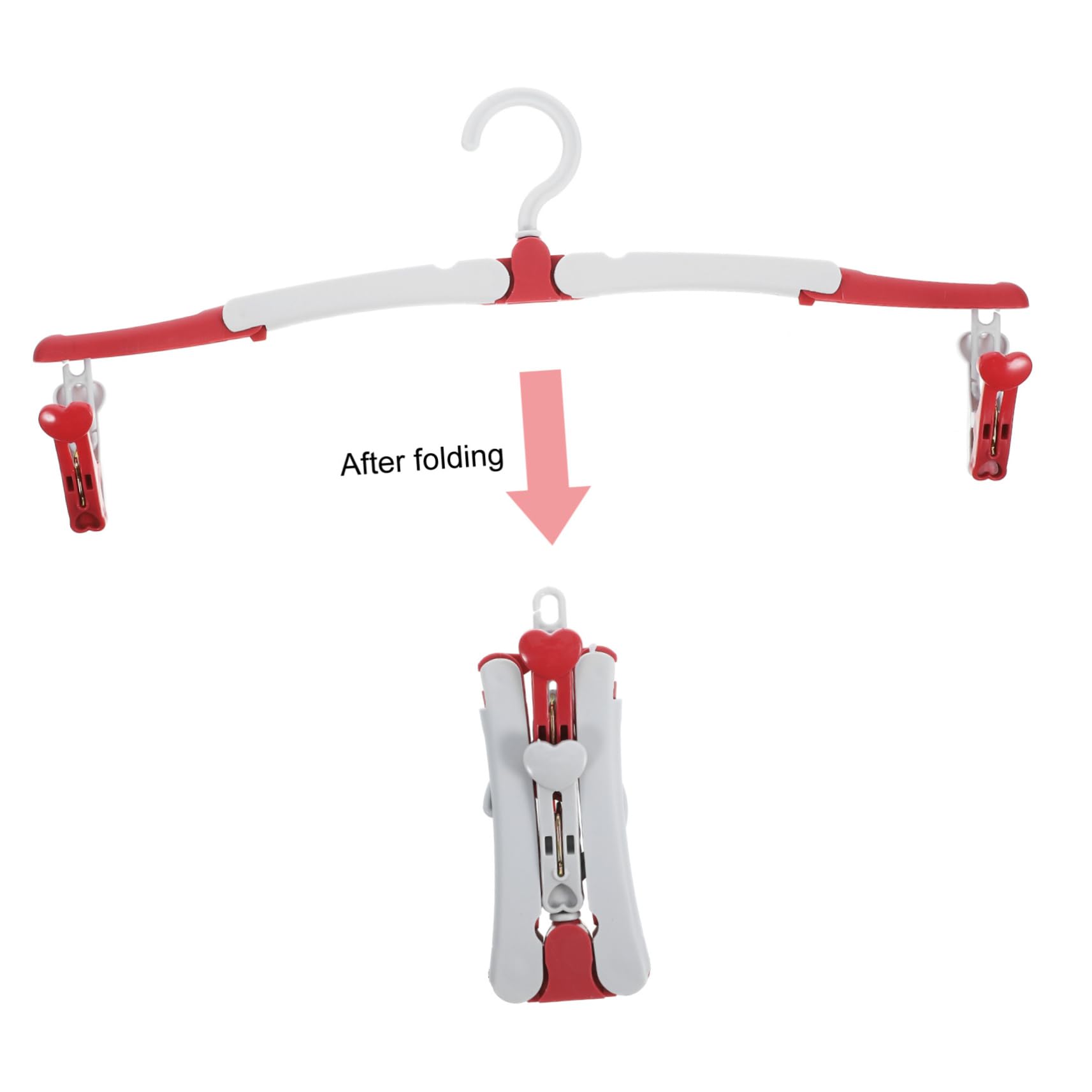 ULTECHNOVO 10stücke Reise Kleiderbügel Tragbare Faltbare Kleiderbügel Für Outdoor Und Zuhause rutschfeste Clips Platzsparend Drehbare Haken Robust Und Leicht