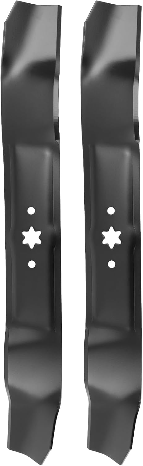 742P05510 High-Lift Blade for 46'' Deck Compatible with C ub Cad et XT2-LX46 ZT1-46, C raftsman Z5400 Z5450 T2400, T roy-Bilt M TD Zero-Turn Mowers with S-Shaped Center, Replaces CMXGZAM110192, 2 Pack