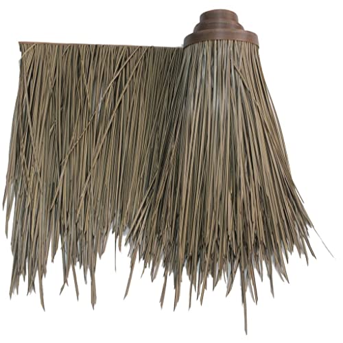 人工茅葺屋根サッチロール 戸外の擬似茅のタイル人工ヤシの屋根茅葺きタイルホッ パームサッチロール シミュレーション サッチタイル 庭の小屋、ガゼボ、パラソル用(Yellow f,0.5x4m/1.64X13.1ft)