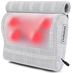 Papillon Back Massager,Neck Massager with Heat, Shiatsu Neck and Back Massager for Pain Relief,Electric Kneading Massage Pillow for Back,Shoulder,Foot Muscle Pain Relief,Christmas Gifts for Women/Men