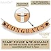 KatchOn, Large Orange Congrats Grad Banner - 10 Feet, No DIY | Kraft Orange and Black Graduation Banner, Graduation Party Decorations 2024 | Graduate 2024 Banner, Graduation Decorations Class of 2024