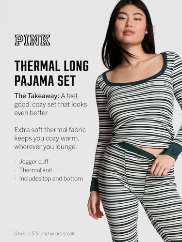 Victoria's Secret PINK Thermal Pajama Set, Long Sleeve Shirt & Leggings, Sleepwear for Women (XS-XXL)4