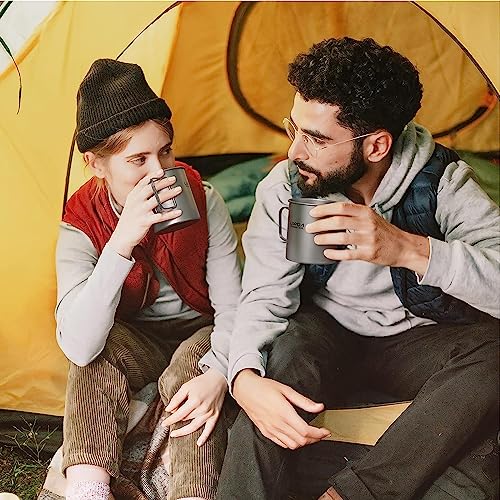 Lixada Titanium Pot, Camping Pot Titanium Cup Tianium Backpacking Pot With Partable Foldable Handles For Outdoor Camping Hiking Backpacking #TOP2