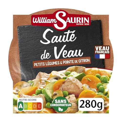 Plat cuisiné sauté de veau William Saurin pour vos dîners pressés en famille lot de 4