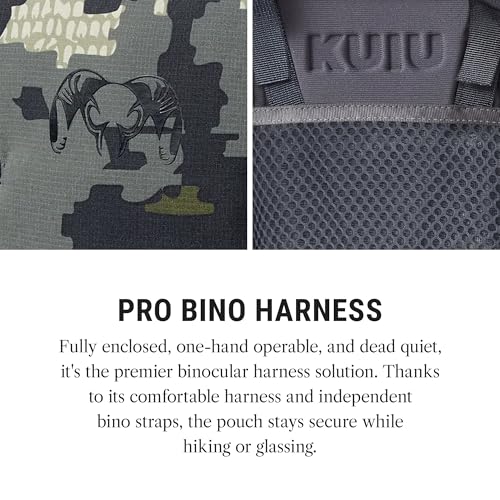 Image of KUIU PRO Bino Harness - Waterproof, Adjustable, One-Hand Lid, Custom Foam Shims, Hydration Rig Compatible Binocular Harness