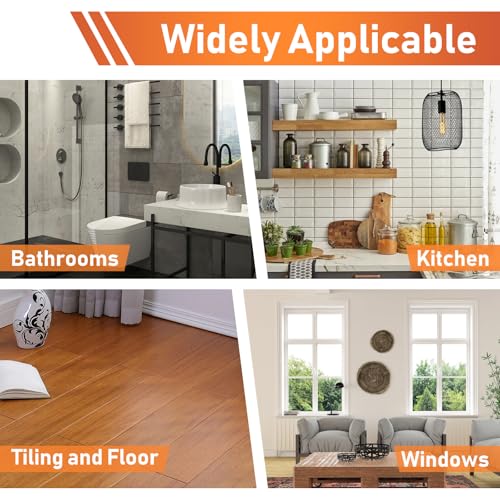 4 Stück Silicone Seam Tools, 2 Größen Silikonnaht-Werkzeuge, Reusable Silikon Applikator Werkzeug, Praktisches Silicone Caulking Tools, Caulk Smoothing Tool für Bäder, Küchen