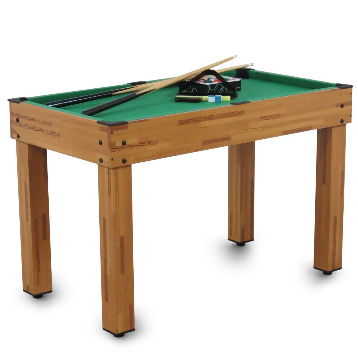 Pegasi Multikonsole 10 in 1 - Zusammenklappbar - Multifunkniertes Tischspiel - Tischfußball(Tischkiker)/Tischtennis/Air Hockey/Billard-Tisch