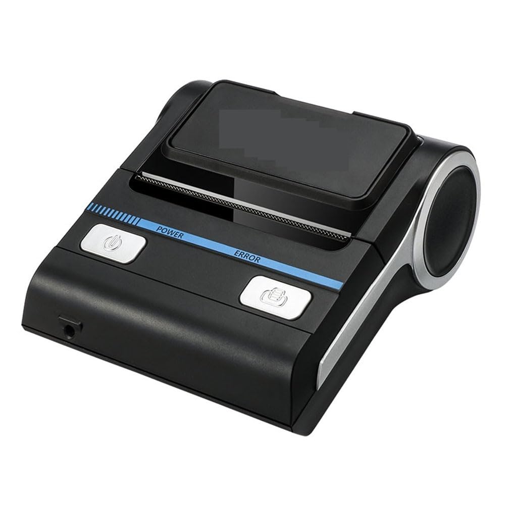 Drukarka ręczna, Drukarka 80mm Bluetooth Termiczna drukarka paragonów Bezprzewodowa 3 cale Mobilna