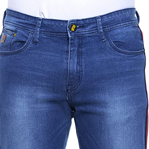 Image of CAHOOT Men's Denim Jeans for Regular Wear | Denim Fabric | Slim Fit | Jeans Crafted with Comfort Fit and High-Performance for Everyday Casual Wear
