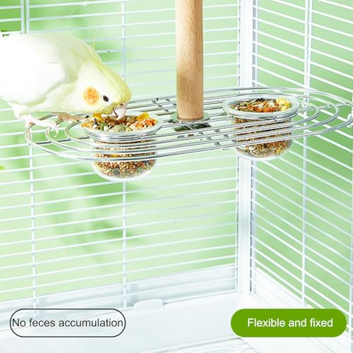 Bols à oiseaux pour cage transparents évitant les salissures - 5