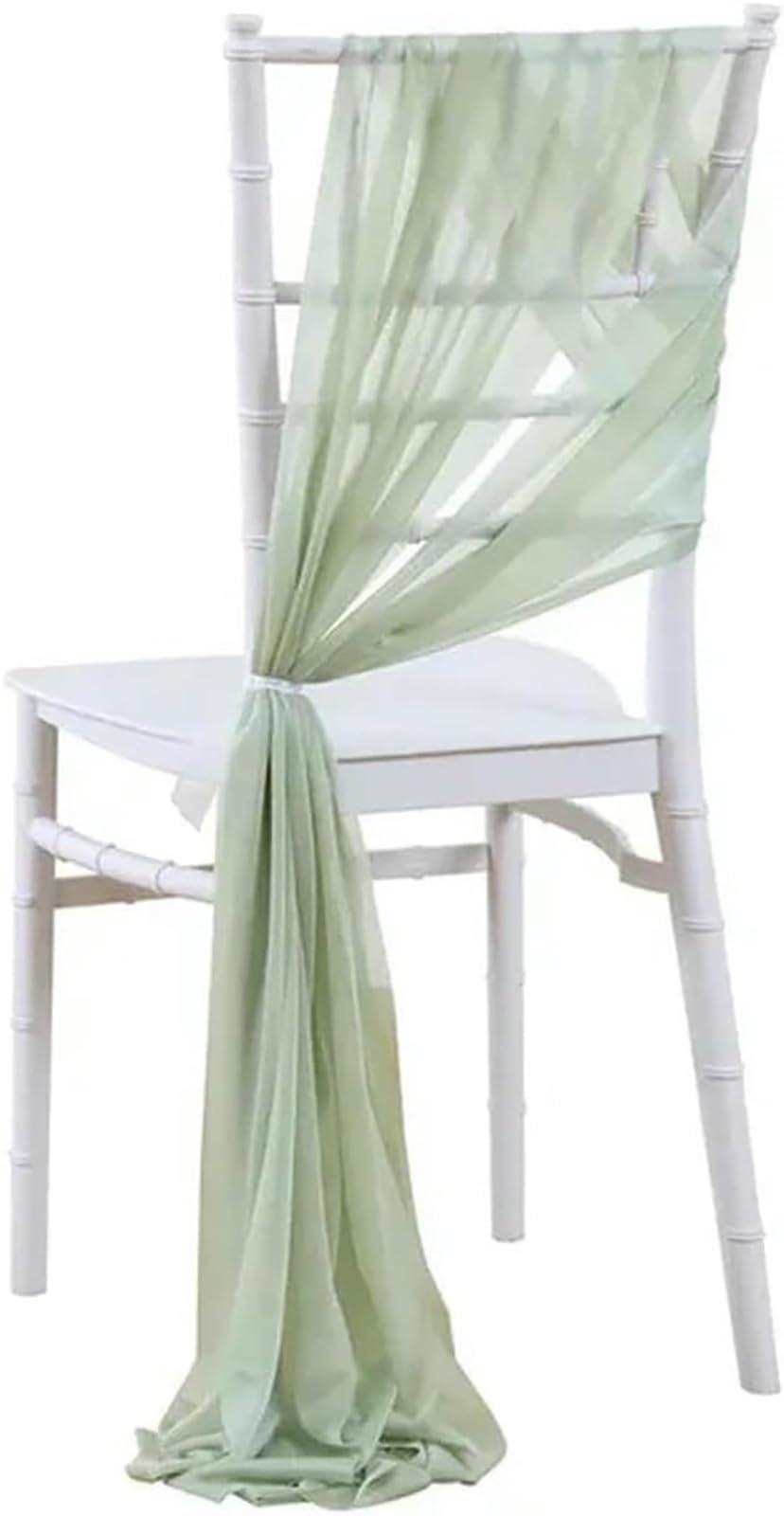 Szyfonowe szarfy na krzesło do dekoracji ślubnej, eleganckie zasłony na przejście i bankiet, 17 x 275 cm, idealne do stylizacji krzesła imprezowego
