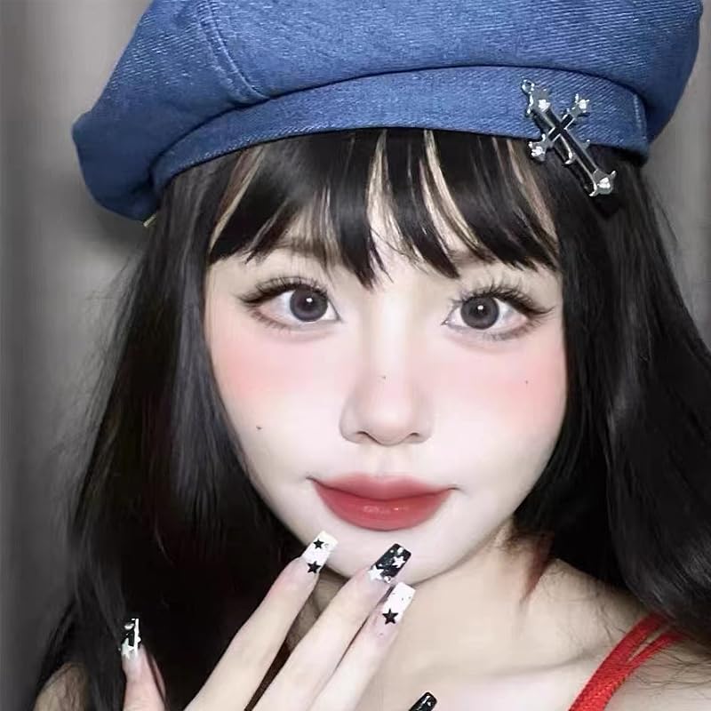 Miniatura 2 de Pinzas cruzadas para el cabello, accesorios góticos de Halloween para mujeres y niñas, pasadores de cruz gótica Y2K de metal, horquillas de