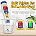 ORAPXI Pool Salt Tester 3 in 1 - Salinity, EC & Temp Meter with Dual Backlit Alert | Pre-Calibrated Saltwater Pool Test Kit for Hot Tubs, Spas, Inground Pools