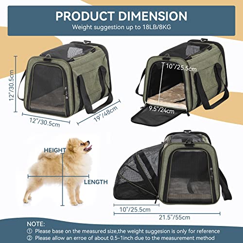 Petsfit Transportador de Cães Expansível para Gatos, Transportador de Animais de Estimação Portátil
