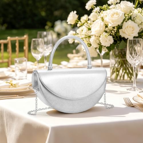 Image of Clutch Purses for Women Formal Evening Bag with Detachable Chain Women's Evening Handbags for Wedding Party