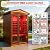 Red Cedar 2 Person Outdoor Sauna, Ultra Low Emf Far Infrared Sauna with Red Light Therapy, 1850w/120v Home Sauna, 8 Carbon Heating Panels, Chromotherapy Light, Bluetooth Speaker, LCD Control Panel