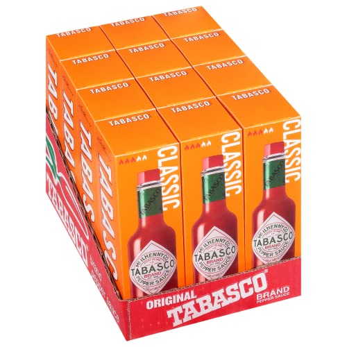 Tabasco Red Pepper Sauce 150ml | Salsa picante clásica elaborada con chiles rojos maduros | Perfecta para carnes, pizzas, pastas y muchos otros platos
