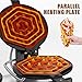 PYY Double Bubble Waffle Maker Commercial Waffle Maker Non-stick Hong Kong Egg Waffle Maker for Home Use Stainless Steel Pancake Maker 180° rotate