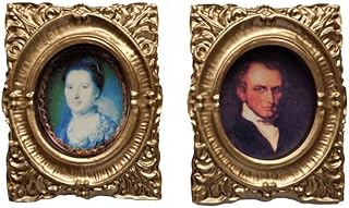Melody Jane Dollhouse 2 Victorian Portrait Pictures Paintings in Gold Frames