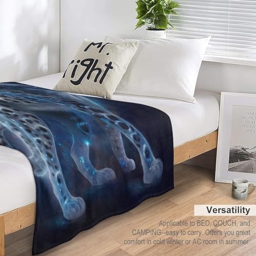 Manta de franela de leopardo manta de forro polar 3D para cama sofá 7