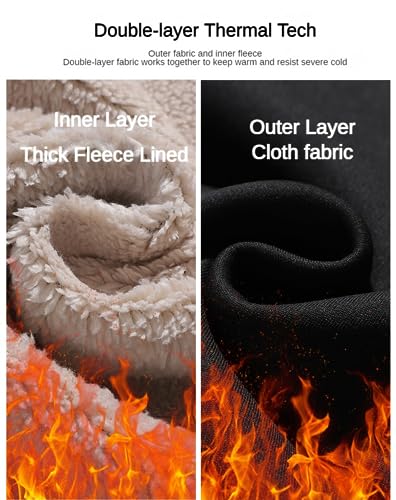 Aobiono Men Women Fleece Sherpa Lined Oversized Hoodie Winter Warm Thermal Fuzzy Pullover Hooded Sweatshirt Fall Thick Comfy2