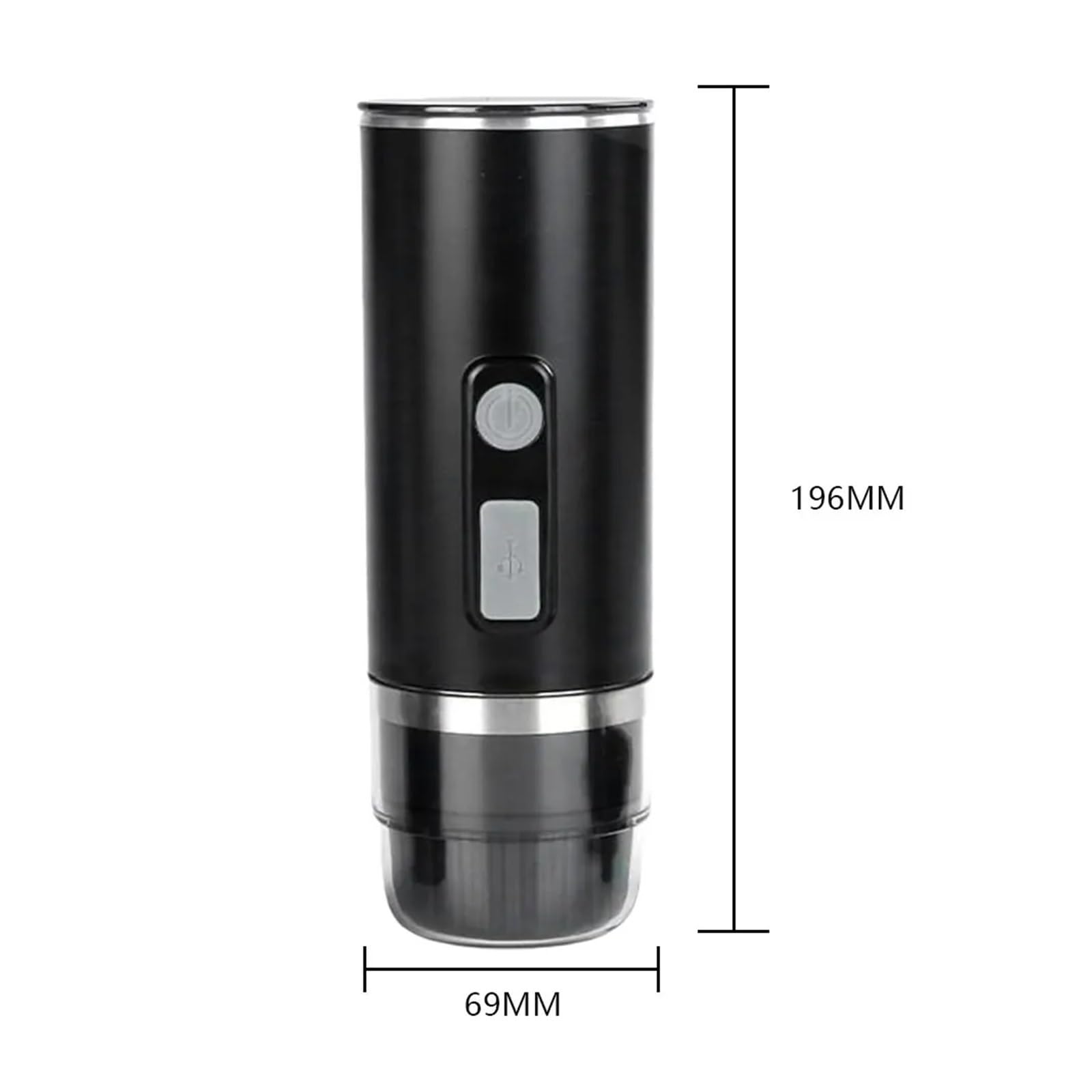EDEDE Macchina da caffè Espresso Portatile, Macchina for caffè Espresso 3 in 1 Adatta for Capsule/Polvere Caffettiera elettrica for Auto e casa Campeggio Viaggio per Viaggi, Campeggio