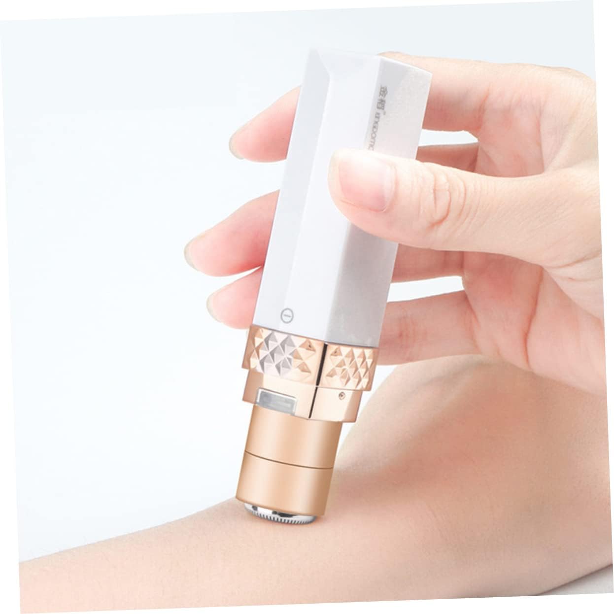 Electric Hair Remover for Eyebrow and Facial Hair, White Mini