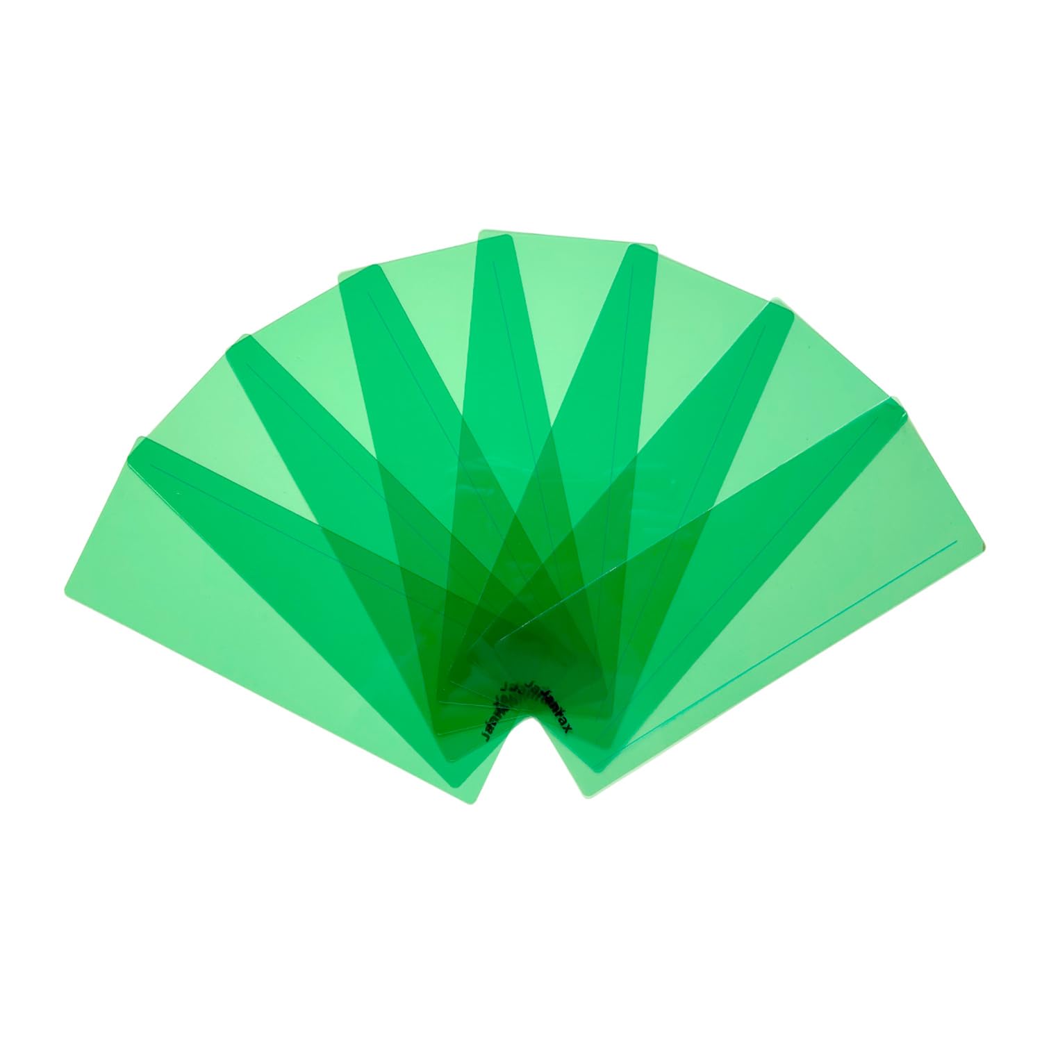Pack of 16 Green 210x80mm Dyslexia Overlay Reading Strips โ PET Material, Rounded Corners