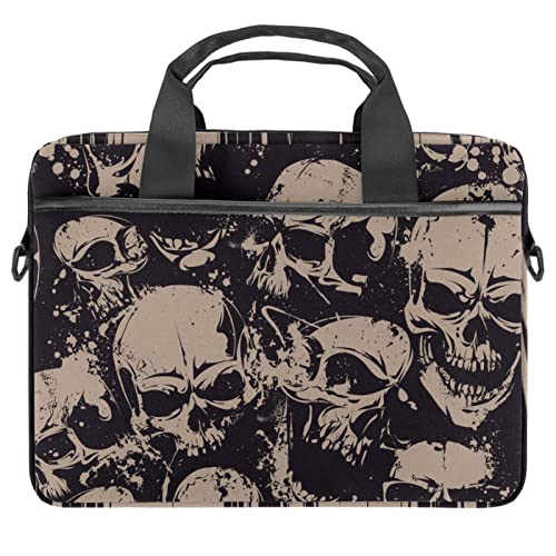 Protection antichoc pour ordinateur 14 pouces avec ce sac punk à motifs de crânes