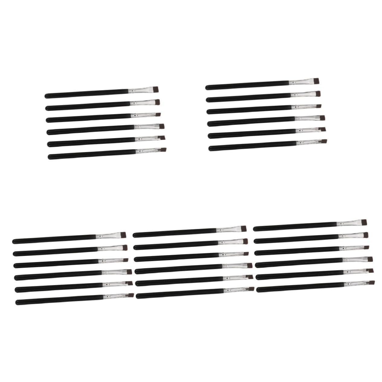 minkissy 30 Pz pennello per sopracciglia piatto pennello per eyeliner sottile e piatto pennello per sopracciglia definitore abito pennello piatto strumento per l'eyeliner pennello da trucco