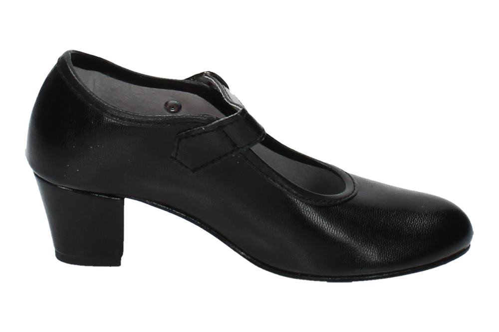 MADE IN SPAIN 15 Zapato DE SEVILLANAS NIÑA Zapatos TACÓN Negro