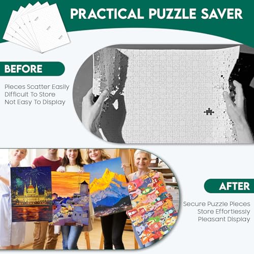 Feuilles de colle pour puzzle ultra adhésives et transparentes