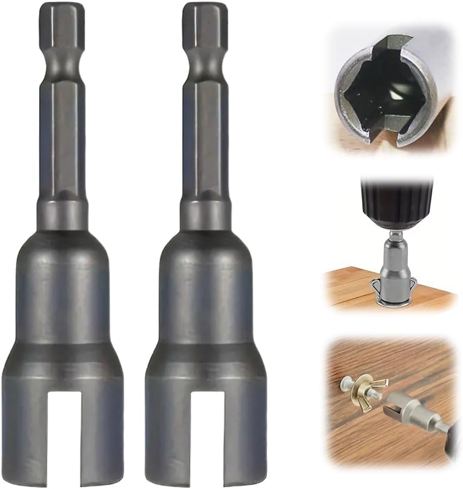 Wing Nut Driver, Wing Nut Driver Bit, 1/4"" Power Wing Nut