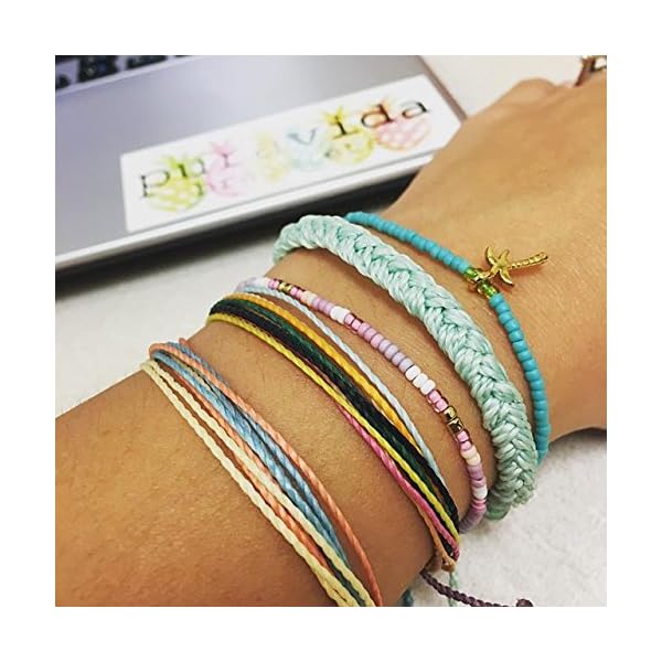 Pura-Vida-Jewelry-Bracelets-Muted-Bracelet-100-Waterproof-and-Handmade-wCoated-Charm-Adjustable-Band Pura Vida Jewelry Bracelets Bright Bracelet - 100% Waterproof and Handmade w/Coated Charm, Adjustable Band (Hakuna Matata)