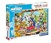 Clementoni Mickey Mouse Supercolor Disney and Friends-24 maxi pezzi-Made in Italy, puzzle bambini 3 anni+, Multicolore, 24218