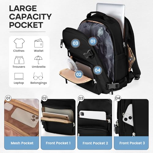 Image of Vacuum Backpack Travel With Pump for Women Men Carry on Backpack Luggage Flight Approved Personal item Travel Bag